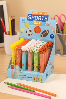 Маркер текстовыделитель "Balls", mix, шоу-бокс 36 шт.