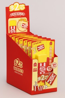 Корректор "French fries", red + 2 сменных блока, шоу-бокс 8 шт.