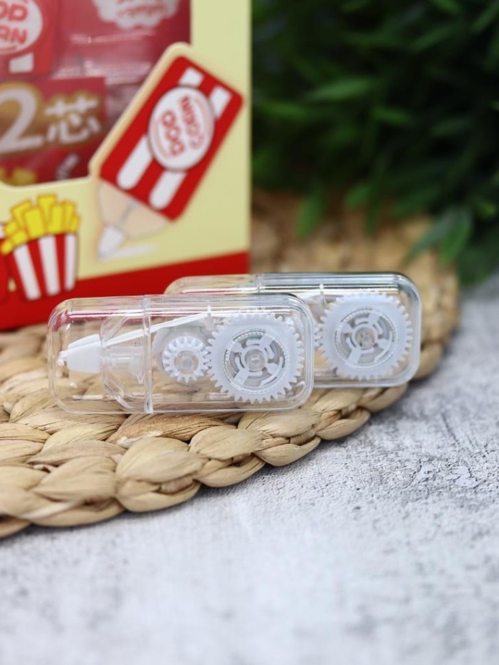 Корректор "Картошка фри", красный + 2 сменных блока, шоу-бокс 8 шт