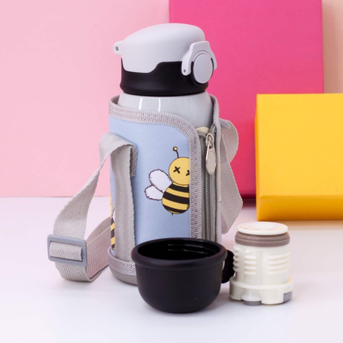 Термос "Case with Bee", white (600ml) 