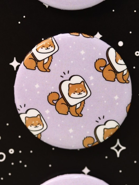 Набор значков 3 шт. iLikeGift Аниме «Shiba inu sandwich» 