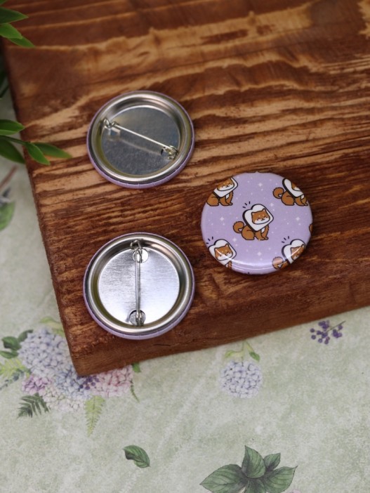 Набор значков 3 шт. iLikeGift Аниме «Shiba inu sandwich» 