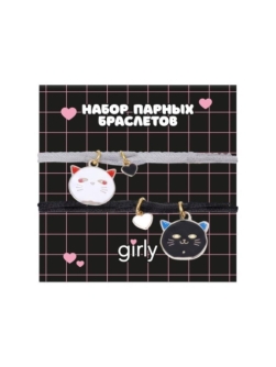 Набор парных браслетов GIRLY 2 шт. "Дружелюбные монстры"