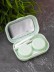 Контейнер для линз "Classic horizontal", green 