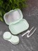 Контейнер для линз "Classic horizontal", green 