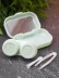 Контейнер для линз "Classic horizontal", green 