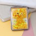 Зеркало-шейкер раскладное &quot;Animal owl&quot;, yellow (8*6 см) 
