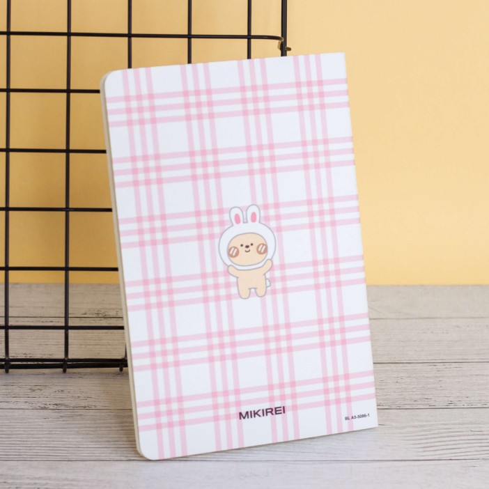 Тетрадь (A5) &quot;Lovely day hare&quot;, pink (13.5*20.5) 