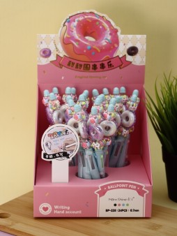 Разноцветная ручка 4 в 1 "Sweet donut ", blue