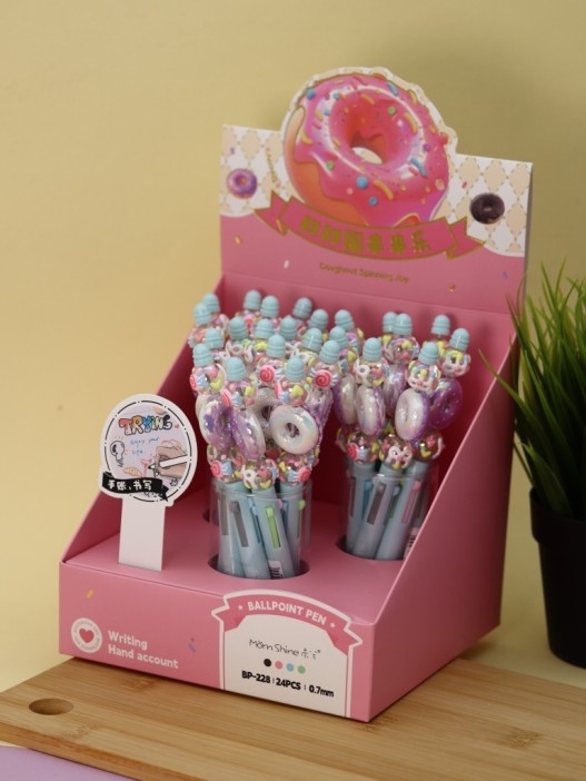 Разноцветная ручка 4 в 1 &quot;Sweet donut &quot;, blue 