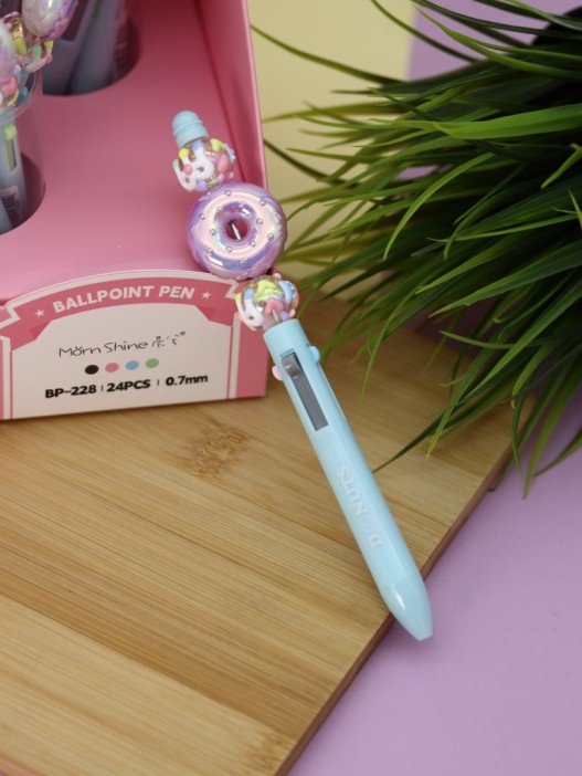 Разноцветная ручка 4 в 1 &quot;Sweet donut &quot;, blue 