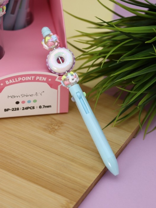 Разноцветная ручка 4 в 1 &quot;Sweet donut &quot;, blue 