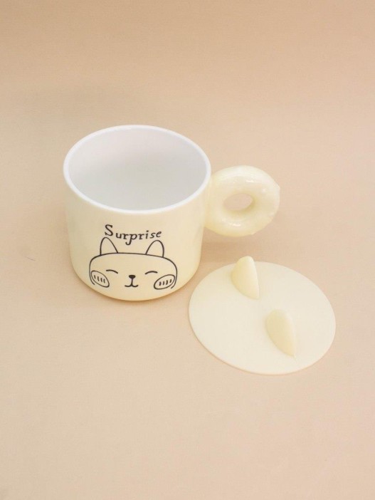 Кружка «Kitty surprise», beige (420 ml) 