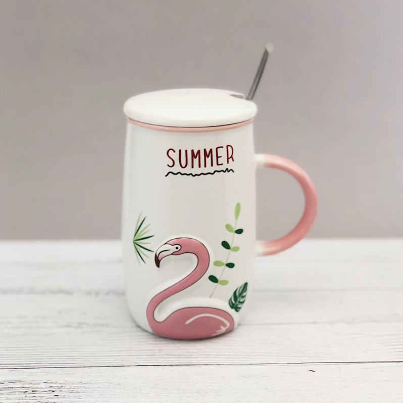 Кружка &quot;Flamingo summer&quot; (500ml) 