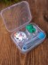 Контейнер для линз &quot;Duble cat-frog&quot;, blue 