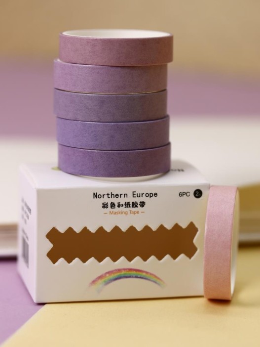 Набор декоративного скотча &quot;Classic colored&quot;, purple 