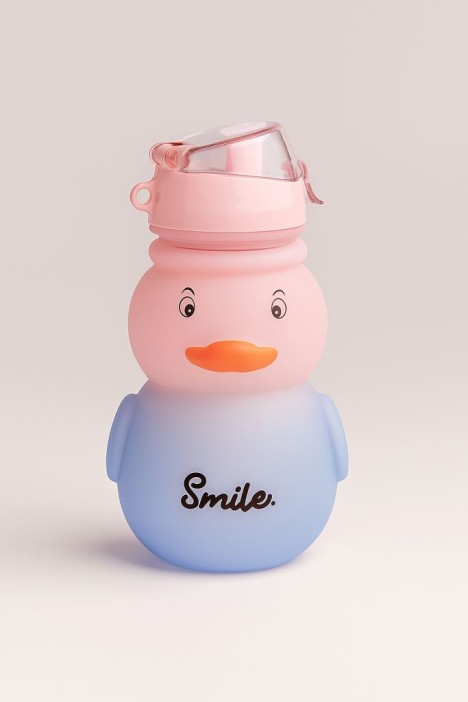 Бутылка «Cute duck», pink-blue (880 мл) 
