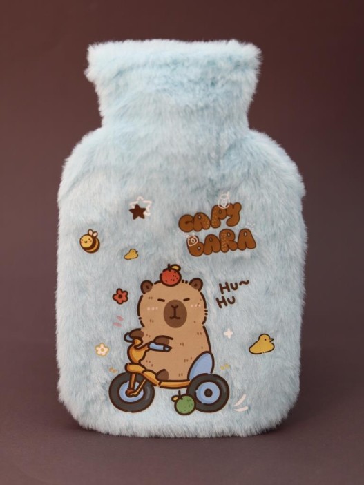 Грелка мини плюшевая &quot;Capybara&quot;, blue, 300 мл (20*12 см) 