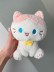 Мягкая игрушка "Кот улыбается", розовая, 20 см