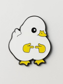 Значок металлический iLikeGift "Cunning duck"