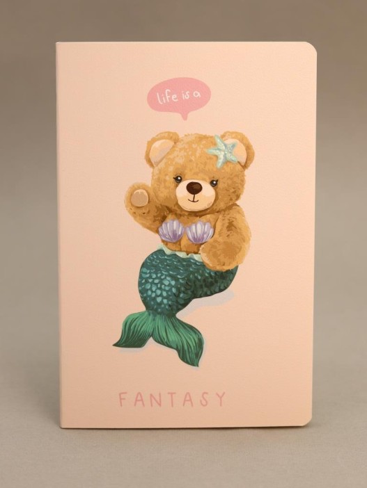 Блокнот (А5) &quot;Bear fantasy&quot;, yellow (14.5*21) 