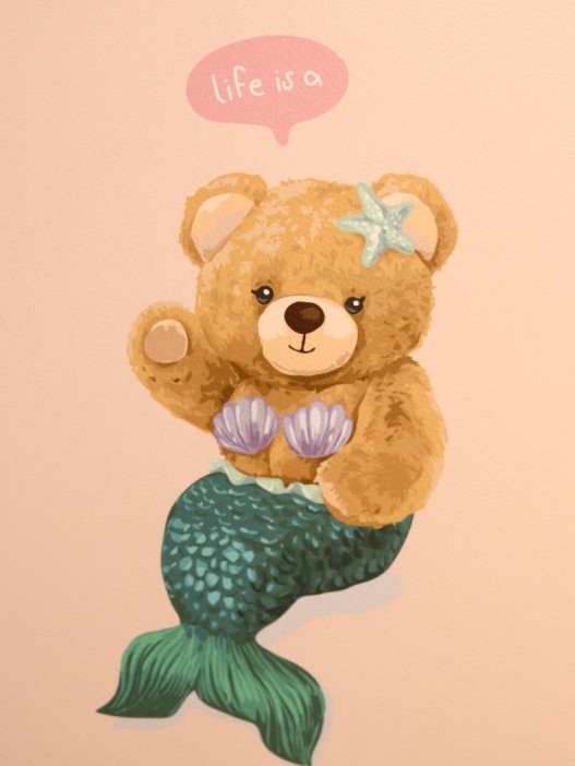 Блокнот (А5) &quot;Bear fantasy&quot;, yellow (14.5*21) 