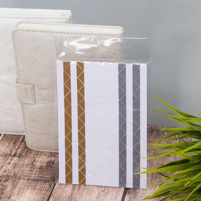 Наклейки-уголки &quot;Classic&quot;, brown-grey 