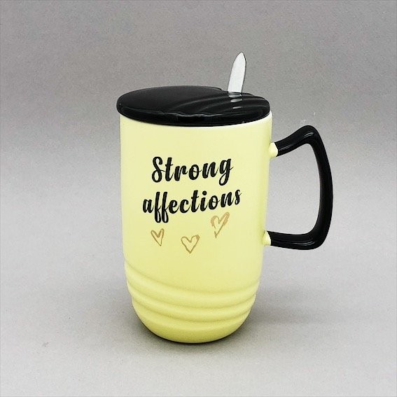 Кружка "Strong affections", yellow (420ml) 