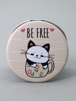 Зеркало "Be free", yellow