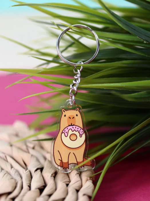 Брелок «Capybara donut» 