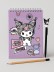 Блокнот А5 &quot;Kuromi SO CUTE&quot;, 60 л, клетка, обложка картон 200 гр/м2, 141*201 мм 