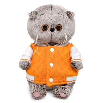 Мягкая игрушка "Басик BABY в бомбере на кнопках" (20 см)