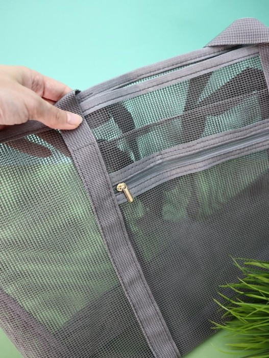 Сумка шоппер &quot;Transparent&quot;, gray (47*12*29.5 см) 