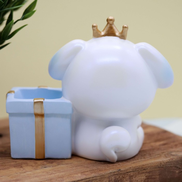 Ночник - подставка для канцелярских принадлежностей «Bunny princess», blue (17 см), пластик 