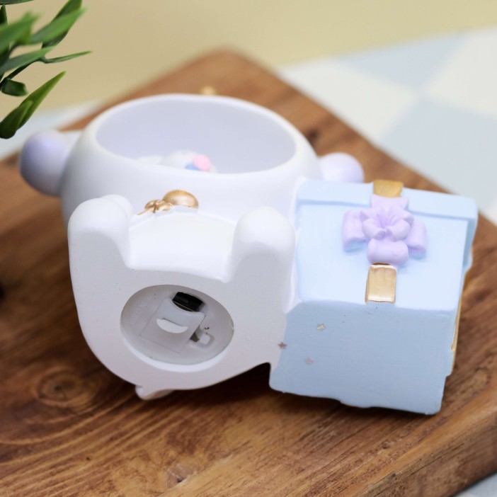 Ночник - подставка для канцелярских принадлежностей «Bunny princess», blue (17 см), пластик 