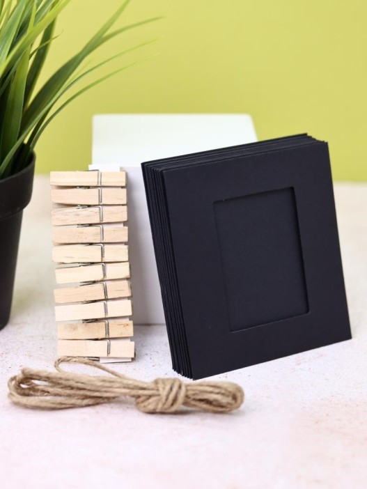 Крафтовые фоторамки «Classic», black, 9*9.5 см 