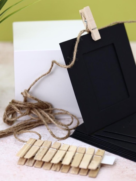 Крафтовые фоторамки «Classic», black, 9*9.5 см 