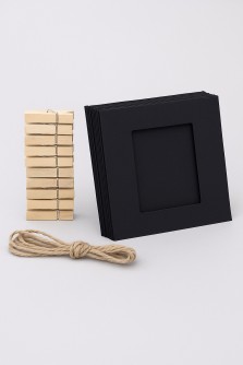Крафтовые фоторамки «Classic», black, 9*9.5 см