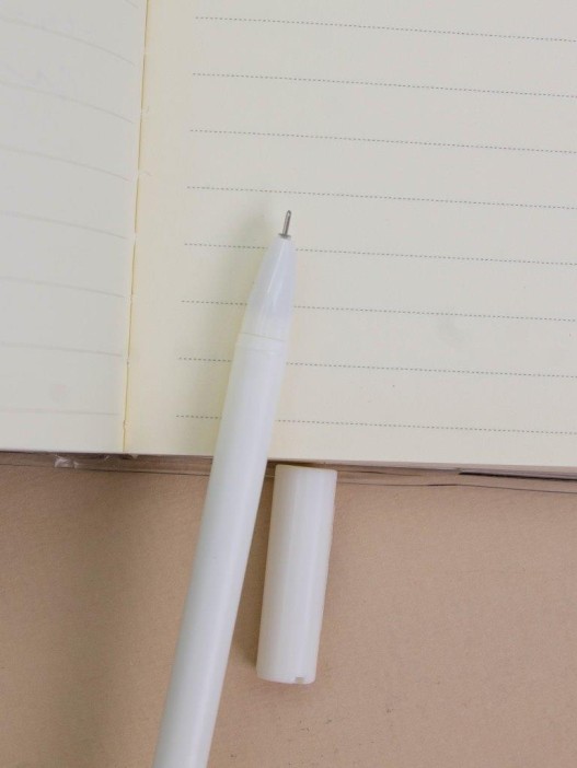 Ручка гелевая с помпоном &quot;Fluffy hare&quot;, white 