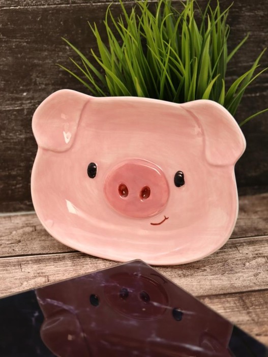 Тарелка керамическая «Sweet pig», 17,8х13,9х2,3 см 