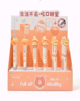 Ручка "Bread bear", mix, шоу-бокс 24 шт.