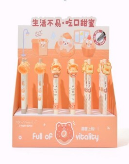 Ручка "Bread bear", mix, шоу-бокс 24 шт.