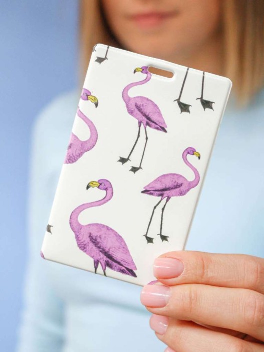 Держатель для карт «Purple flamingo» (6,5 х 10,4 см) 