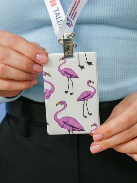 Держатель для карт «Purple flamingo» (6,5 х 10,4 см) 