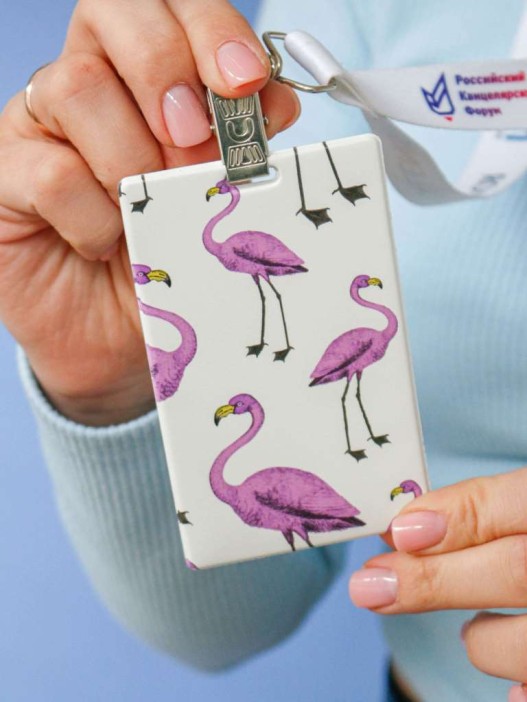 Держатель для карт «Purple flamingo» (6,5 х 10,4 см) 