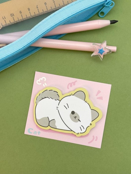 Блок стикер для записей &quot;Cat dreaming&quot;, pink 