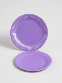 Набор бумажных тарелок 20 шт. "Party purple" (230 мм)