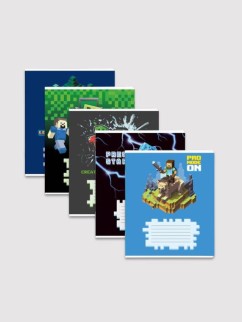 Тетрадь А5 &quot;My Game&quot;, 24л, линейка, обл. мелов. картон + ВД-лак, mix