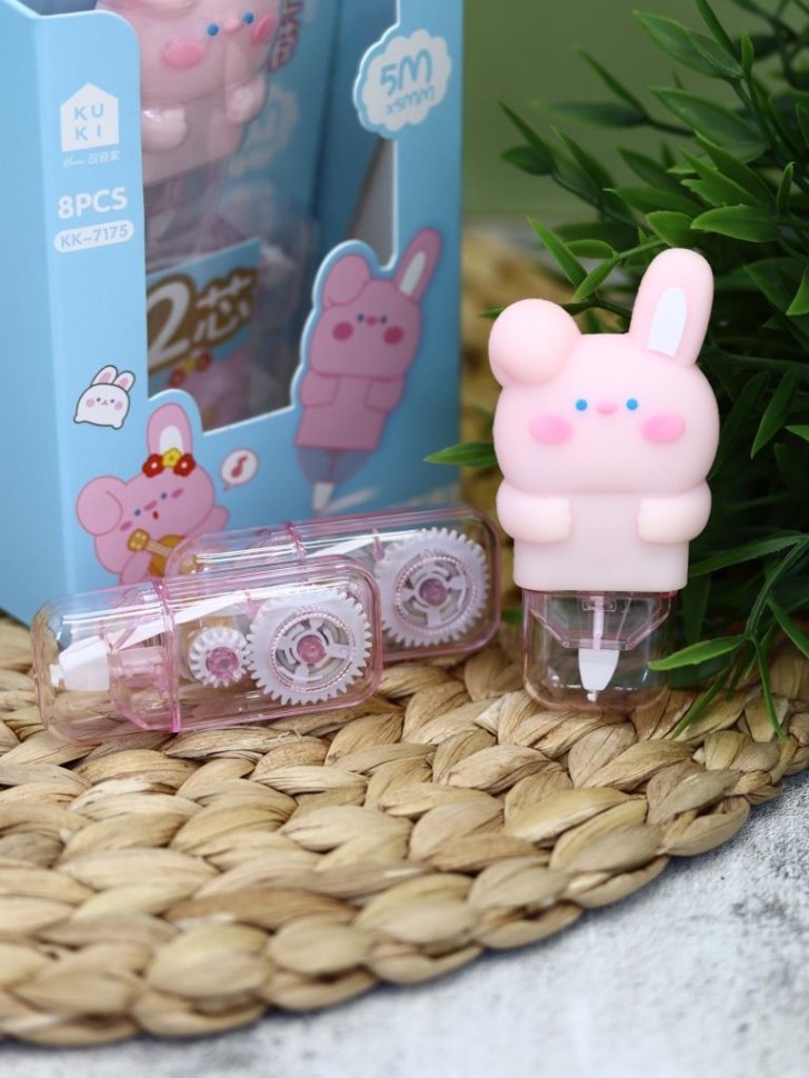 Корректор "Bunny" + 2 сменных блока, шоу-бокс 8 шт.