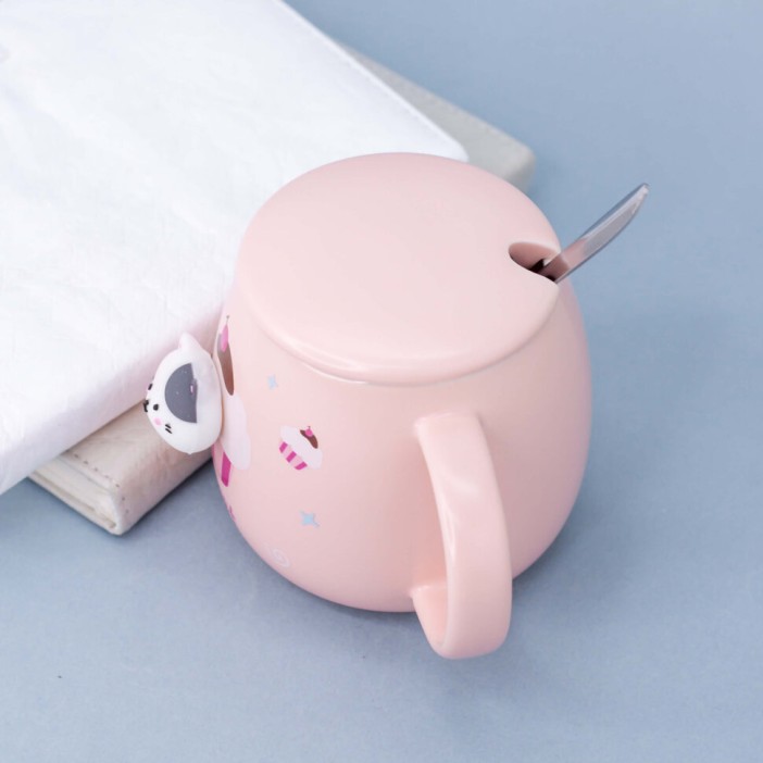 Кружка "Cat in the window", sweet pink (400ml) 